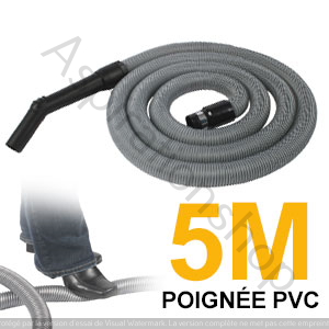 flexible ( boyau ) standard aspiration de 5m poignée pvc compatible : AEG